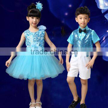 Dress on Show Wear Girls Boys Child Cheap Cheerleading Uniforms photo-5