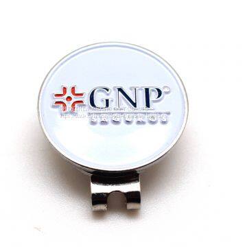 Custom magnetic golf cap clip ball marker holder