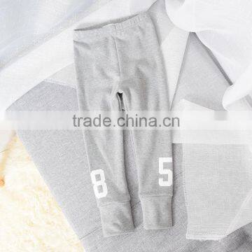 Hot Sale Words Printing Cotton Wholesale Girl Solid Leggings photo-4