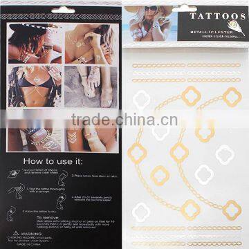 OEM Removable Waterproof Metallic High Quality Temporary Tatoo Armrest Sticker photo-3