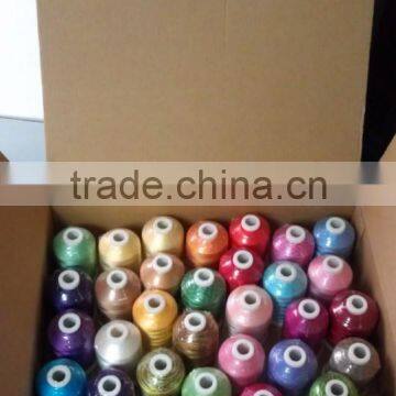 100~ 800m Small Cone Rayon Thread for Machine Embroidery photo-2