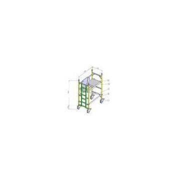 Painting Indoor, Outdoor Anti - Skid Multi Purpose Scaffolding / Scaffold Towers With Wheels Or Cast