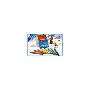 10.5cm 8 Pieces Kids Non Toxic Crayons In Paper Box , Wax Crayola Crayons