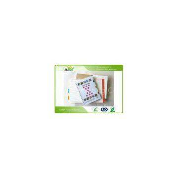 Office PP Cover Spiral Composition Notebook With Cross Stripe 100 Sheets Inside Paper