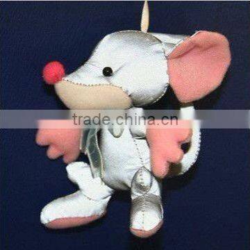 HOT sale plush reflective rabbit keychain