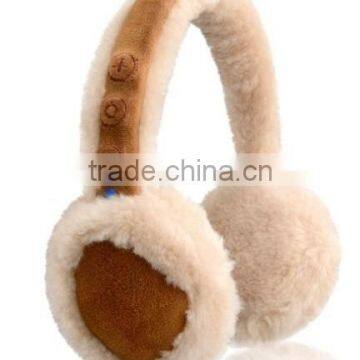 plush/fleece/knitted fashion earmuff headphone , cheap price, promotion