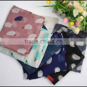 China supplier wholesale cheap voile infinity printed american flag scarf