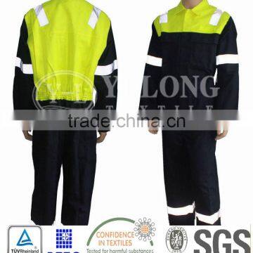 en20471 manufacture wholesale fr coverall with reflective tape for road safety