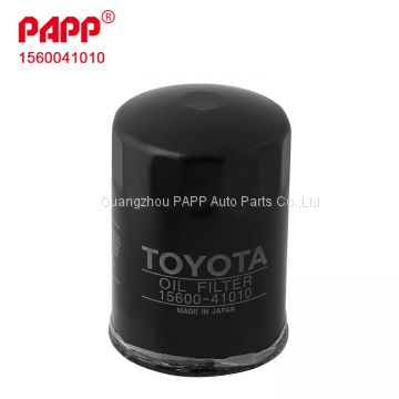 High quality OEM auto oil filter 1560041010 for Toyota auto oil filter paper