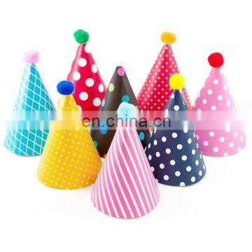 High quality birthday kids party top hat/colorful baby hat