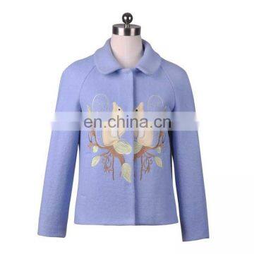 hot selling winter women coat with special embroidery