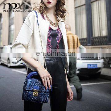 Europe Women's PU Short Leather Jacket Lapel Pu Jacket/High Quality Jacket