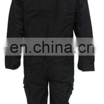 Black Color 100% Cotton Durable Mechanic Coverall Anti-Wrinkle Workwear Coverall photo-2