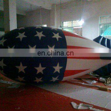 Inflatable airship balloon for advertisement