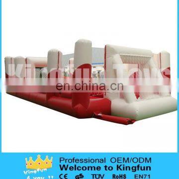 Customzied inflatable football playground with floor