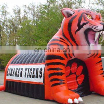 giant inflatable tiger football tunnel inflatable sport event entrance tunnel