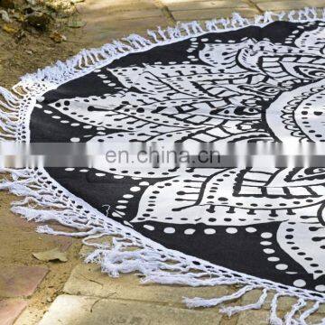 Indian 2017 Wall Hanging 72" Round Tapestry Ombre Mandala Design Beach Towel Wall Hanging photo-2