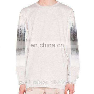 screen print long sleeve thick t shirt for men