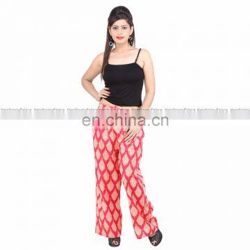 Women Floral Loose Beach Summer Seasonable Trousers Leg Palazzo Long Unisex Yoga Pants