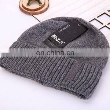 Fashion cheap with fur knit beanie hat