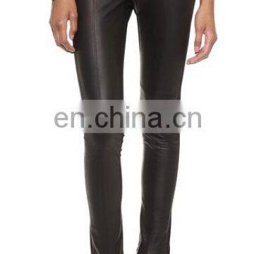 cutomized professional black leggings tight leather pants