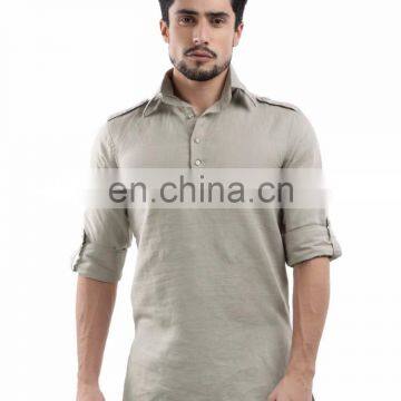 mens kurta - Latest Khadi Kurta Designs Mens Short Cotton Plain Kurtas