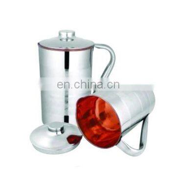 Trade Assurance Wholesale High Quality Borosilicate Glass Copper jug with ice catcher