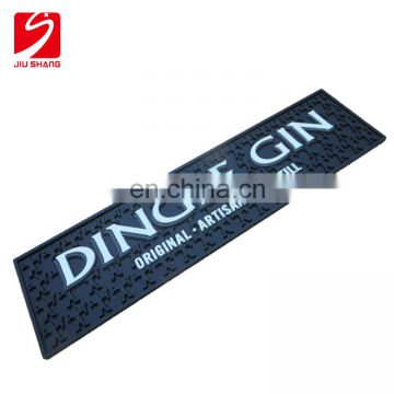 soft pvc bar mats customer logo rubber keyboard rectangle bar rail mat