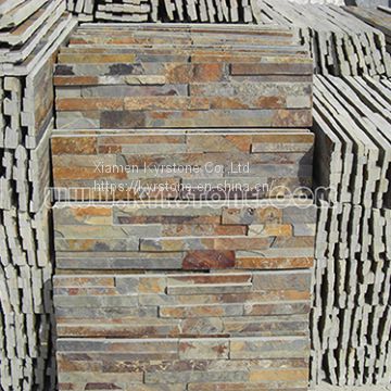 KYRSTONE Natural Rusty Slate Culture Stone for Interior & Outside Wall Panels roofing