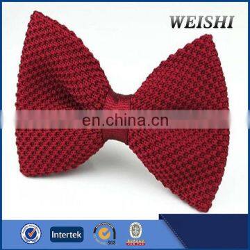 plain color knitted bowtie