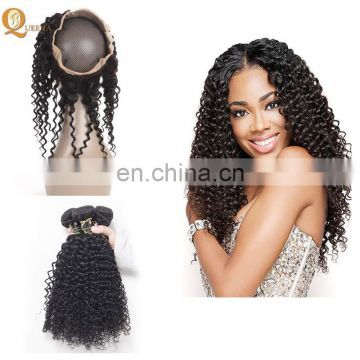 Best Wholesale Peruvian Hair Closure Bundles Lace Frontal 360 Curly Closure