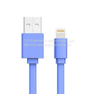 Flat USB Date Cable for IPhone 6 Plus, IPhone 5s With 1m Length, Apple Certified With MFI Mark photo-3