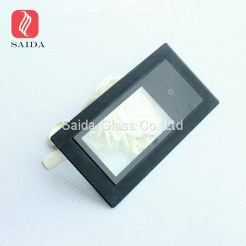 3MM Black Silk Screen Printed Glass Panel for LED Flat Panel Down Lights photo-5