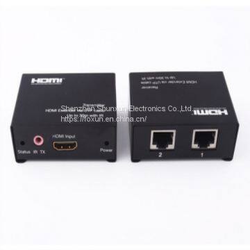 HDMI-расширитель на расстояние 30 м по двойной кабелю cat5e/6