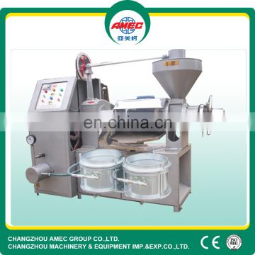 Compact size combined corn oil press machine