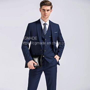 Professional Men's Work Clothes Office White Collar Senior Suit photo-3