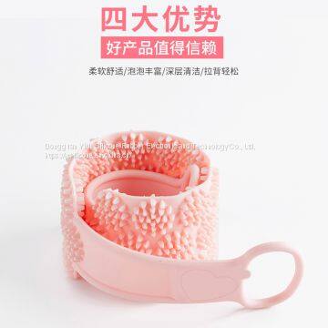Silicone Bath Body Brush Exfoliating Back Brush Towel Deep Clean Your Skin Two Sided photo-3
