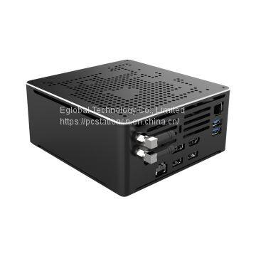 Mini Computer 2 Lan Intel i9 9880H i7 9850H Windows 10 Pro 2*DDR4 2*M.2 NVMe Desktop Gaming PC 4K HTPC DP HDMI photo-5