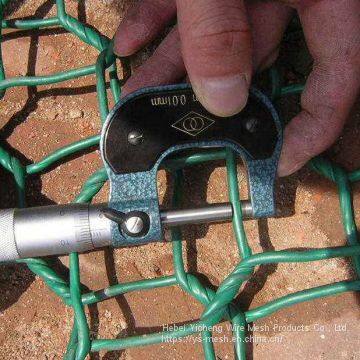 PVC Coated Hexagonal Gabion Mesh Woven Gabion Stone Cage photo-4