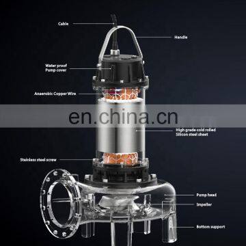 WQ Submersible Sewage Pump 20 hp Coupling Sewage Home Use Sewage Pump