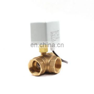 DC12V DC24V 2way DN25 stainless steel 304 Electric 4-20ma flow control modulation valve