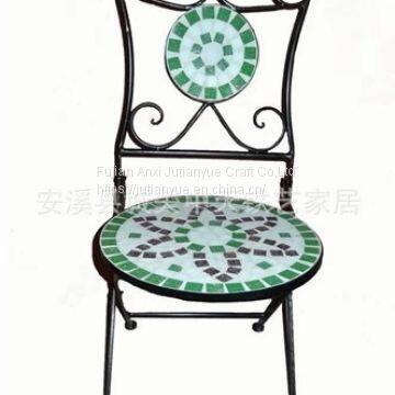 metal outdoor folding Chair coffer table round Chair