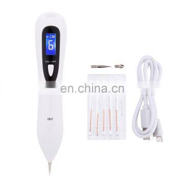 Portable 6 speed electric skin care product laser mole removal spot removal plasma pen