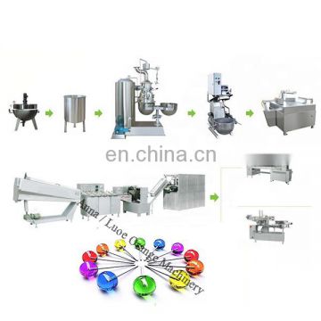 Professional colorful rainbow lollipop Sweet Hard Candy Cutting Making Line