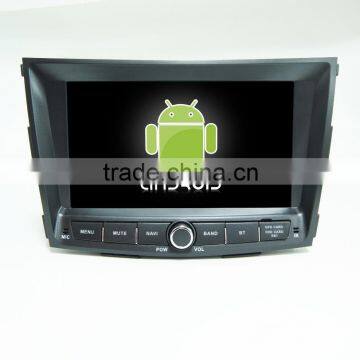 Quad core !android 4.4 car dvd player for Ssangyong deville 2015 +factory directly +OEM+DVR!