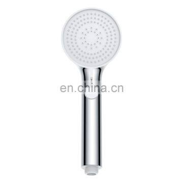 Plastic Chromed 3 Functional High Pressure Hand Held Shower Heads With Button