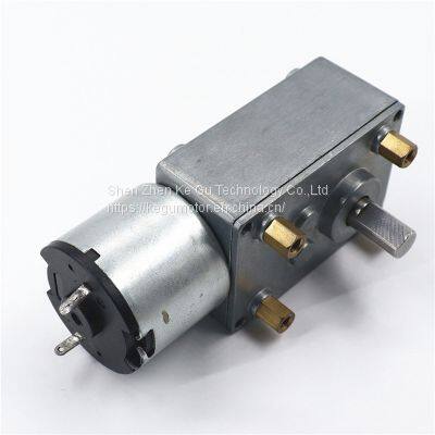 Hot Sale 6538GF-3530 Low Current Mini Pocket 65mm dc Worm Gear Motor Bike With Worm Gearbox 6.0kg.cm 9rpm Gear Motor From Kegu Motor photo-4
