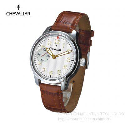 Stainless Steel Fashion automatic Watches Man Genuine Leather Mechanical Watch