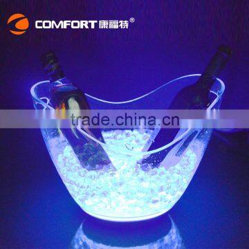 most selling items clear acrylic led drink bucket