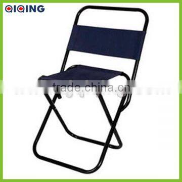 Folding portable metal camping stool with backrest HQ-6004U